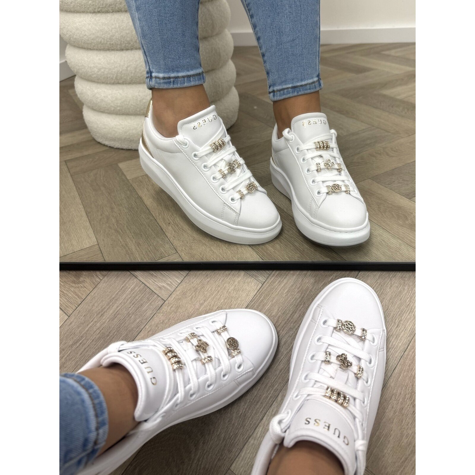Guess Sneakers Fionia White gold Guess 1211