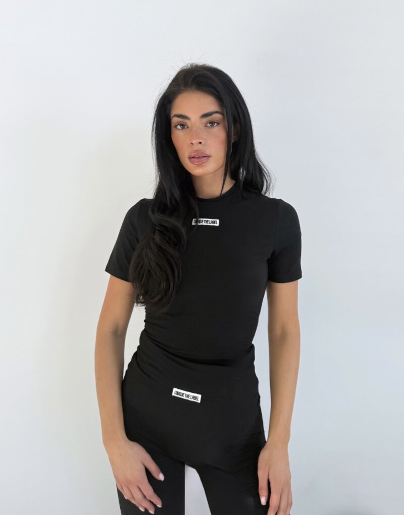 Top Nena short sleeve black