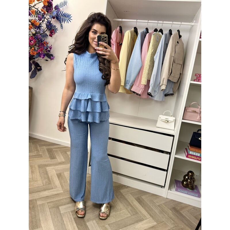 Set ruffle Kiki 793 Blue
