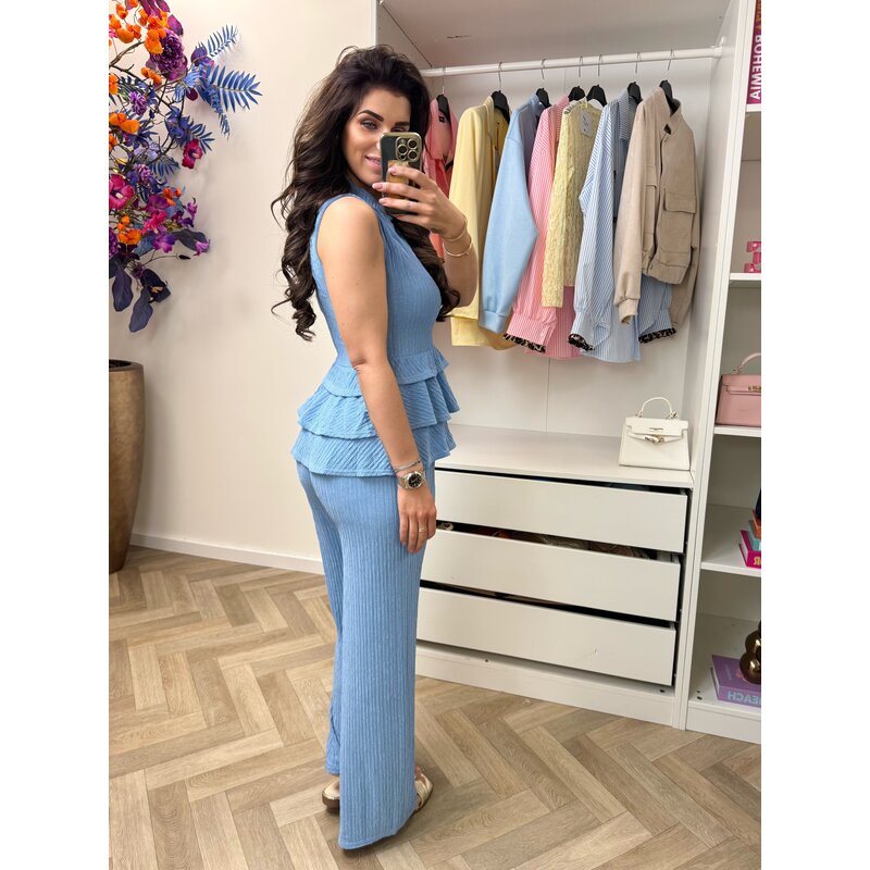 Set ruffle Kiki 793 Blue