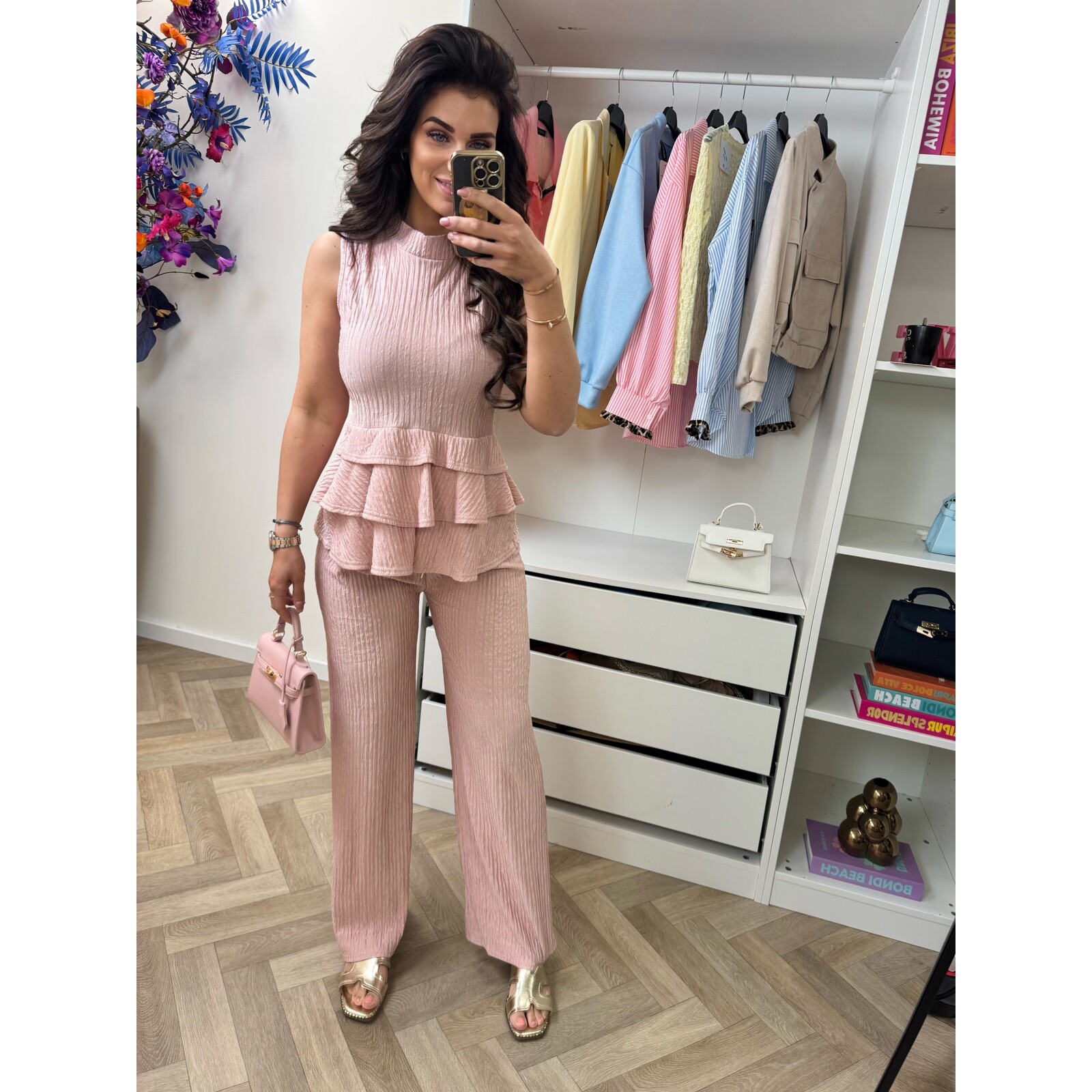 Set ruffle Kiki 793 Pink