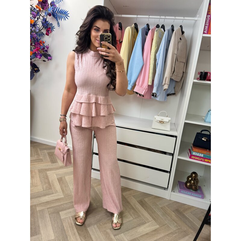 Set ruffle Kiki 793 Pink