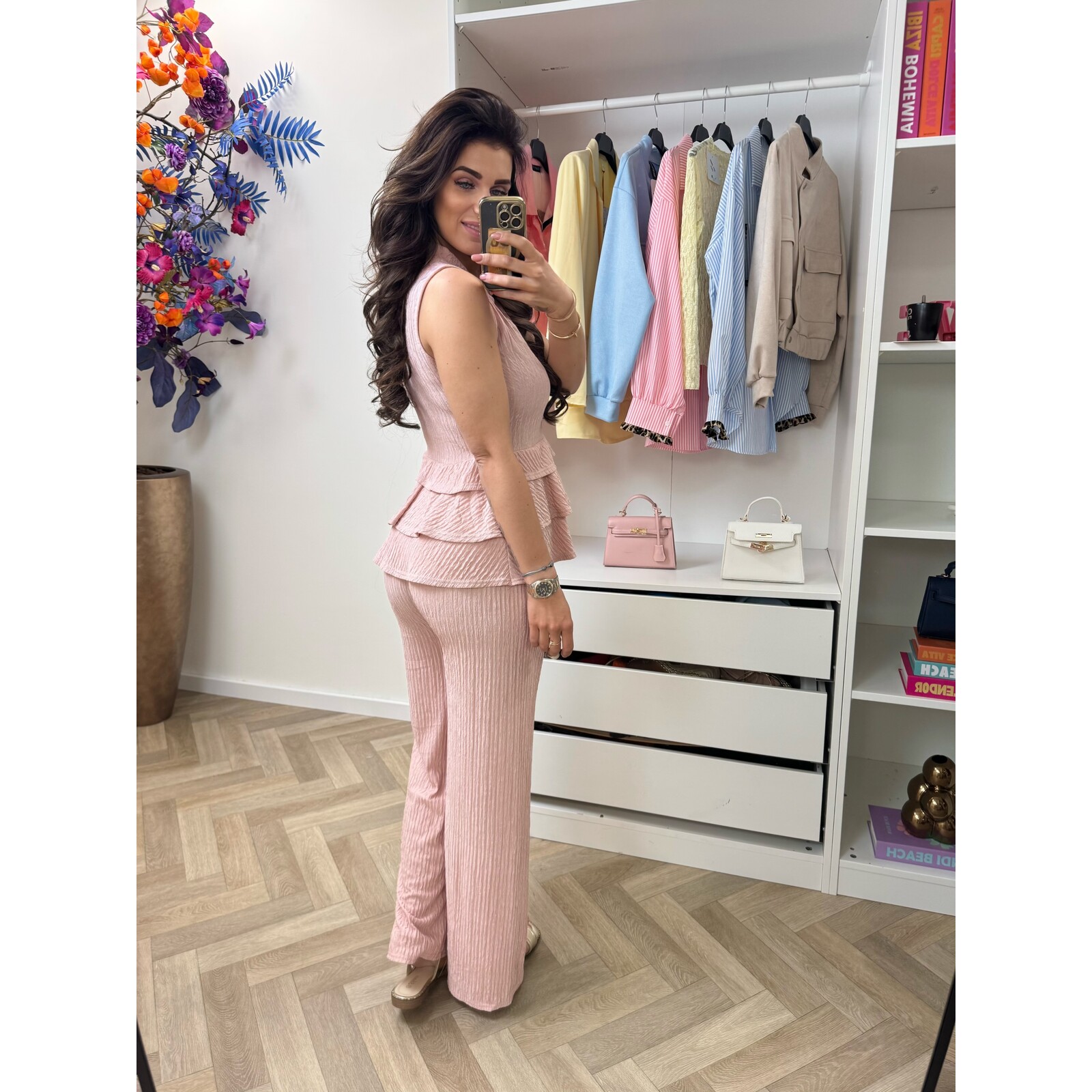 Set ruffle Kiki 793 Pink