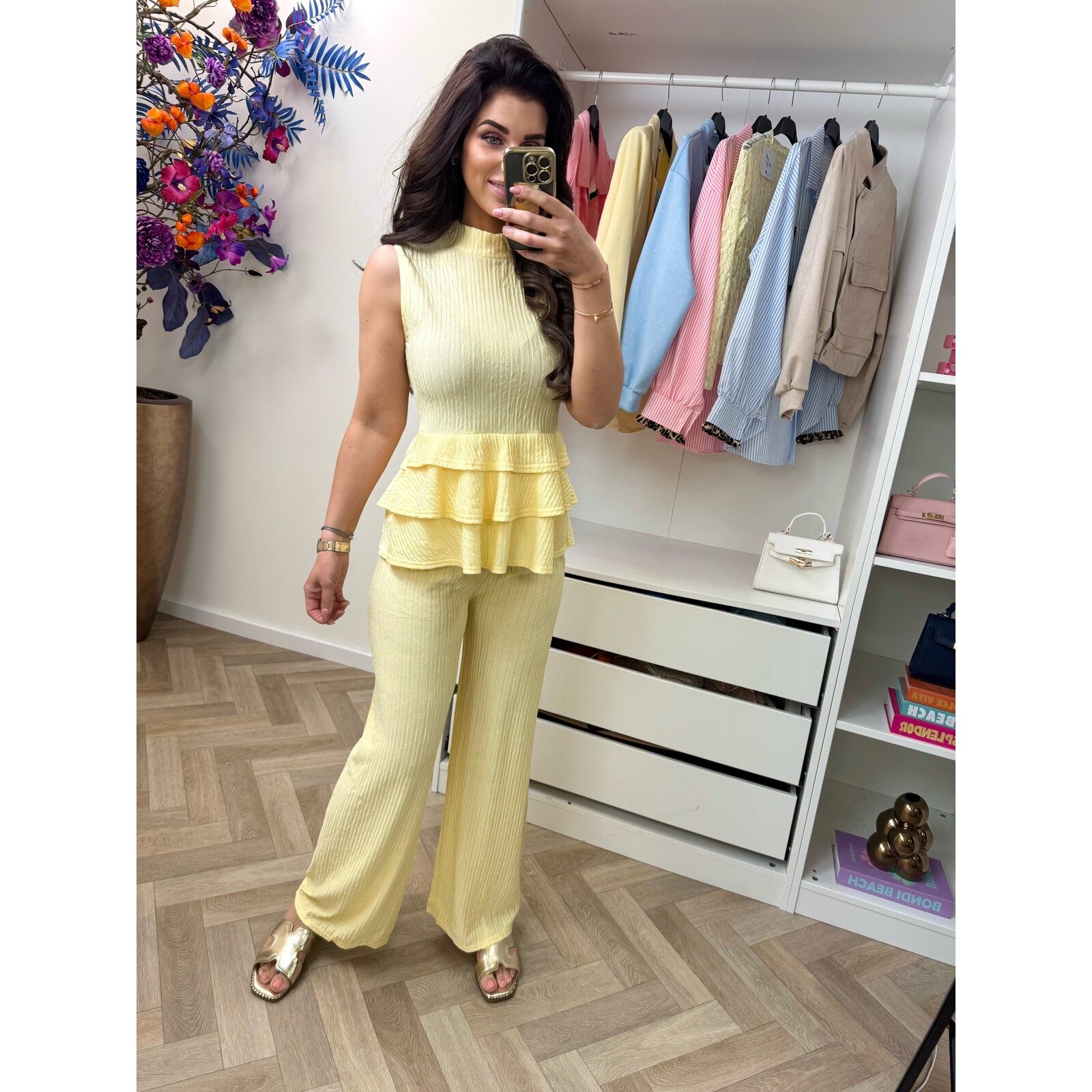 Set ruffle Kiki 793 Yellow