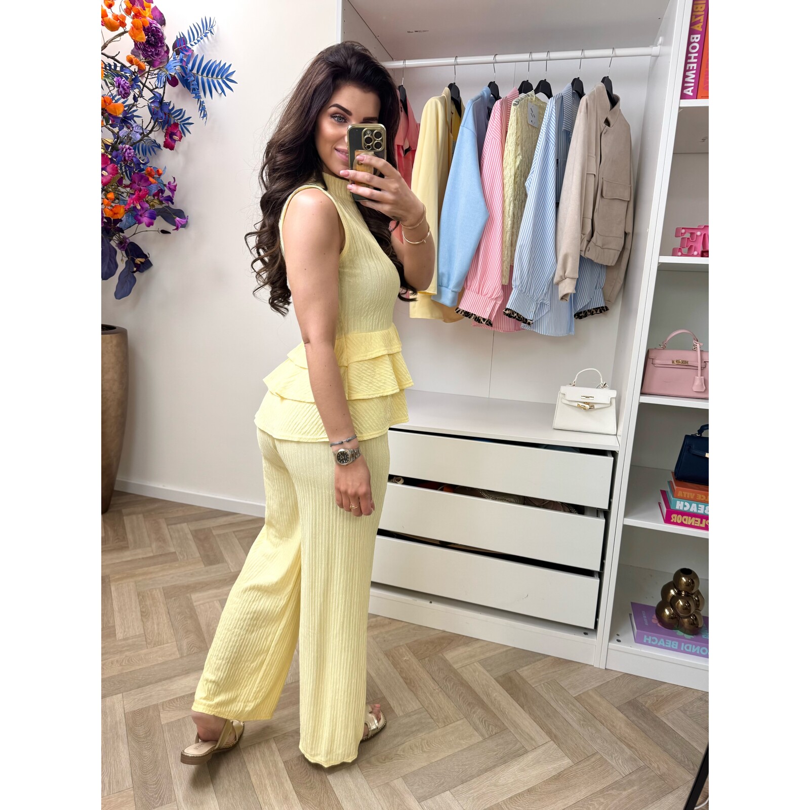 Set ruffle Kiki 793 Yellow