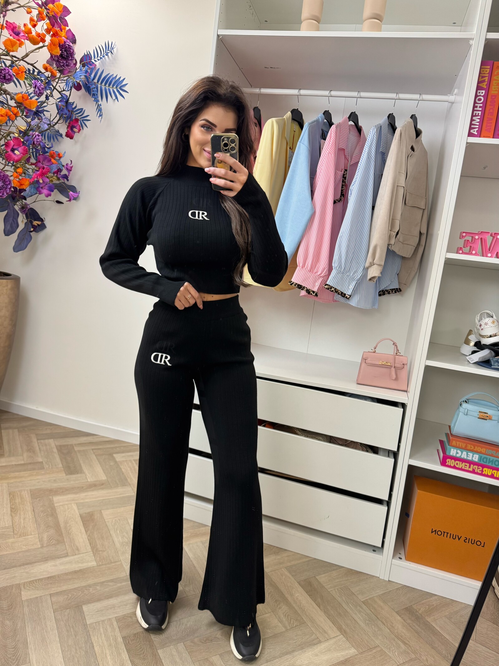 RD Signature Bibi Pants knitwear black