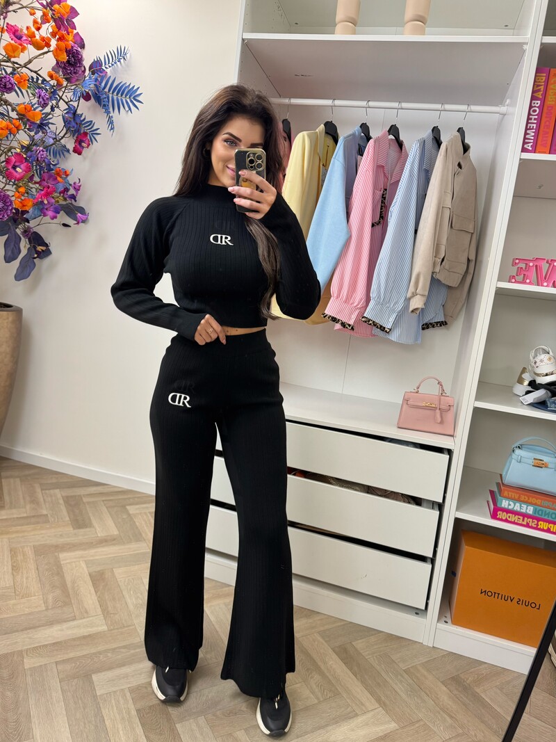 Bibi Pants knitwear black