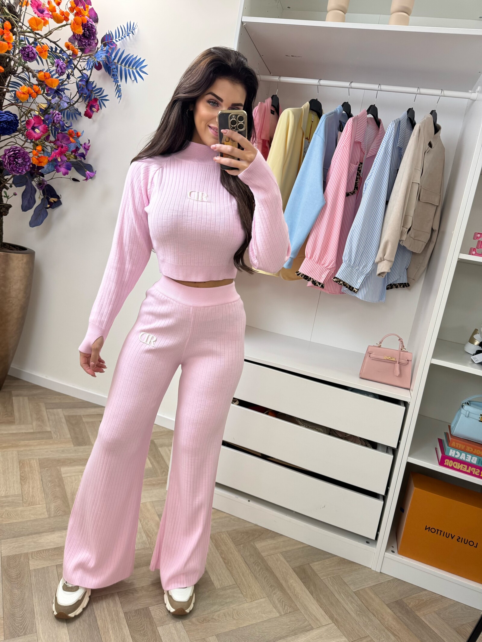 RD Signature Bibi Pants knitwear pink