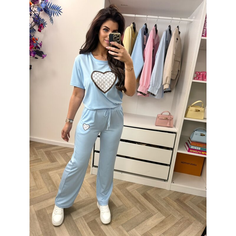 Set heart 816 Light Blue