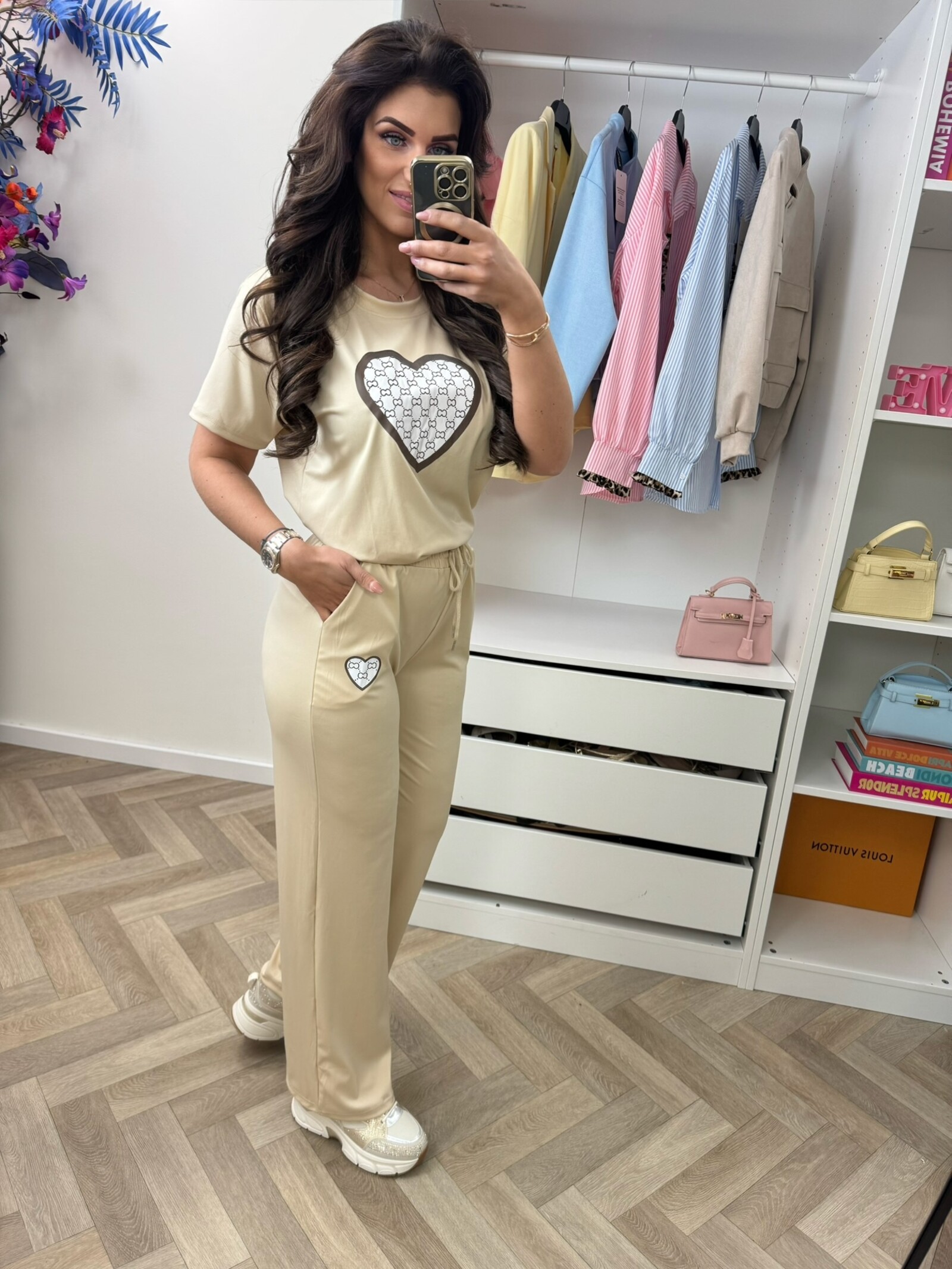 Set heart 816 Beige