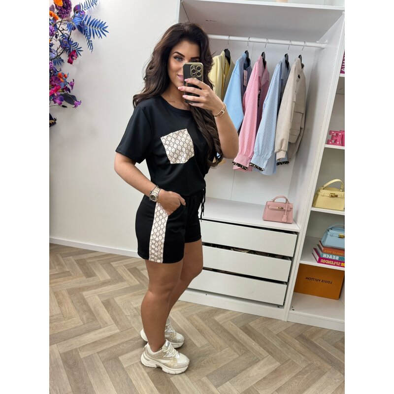 Set short designer looks 814 Black