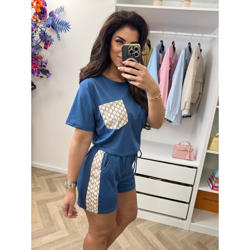 Set short designer looks 814 Kobalt