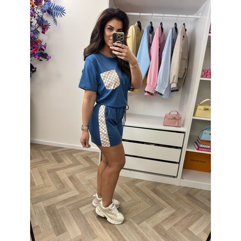 Set short designer looks 814 Kobalt