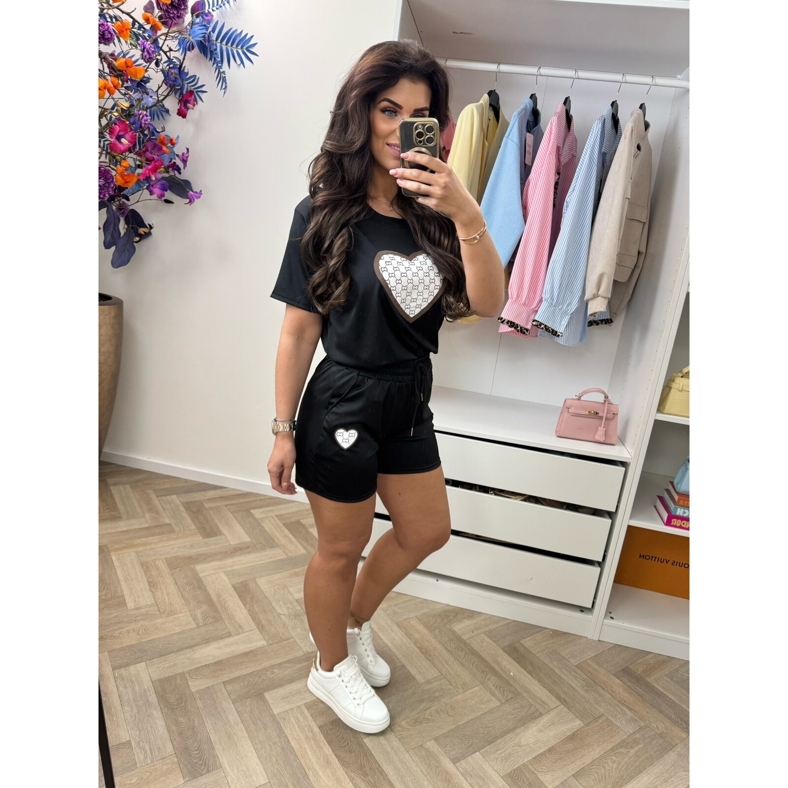 Set short heart 817 Black