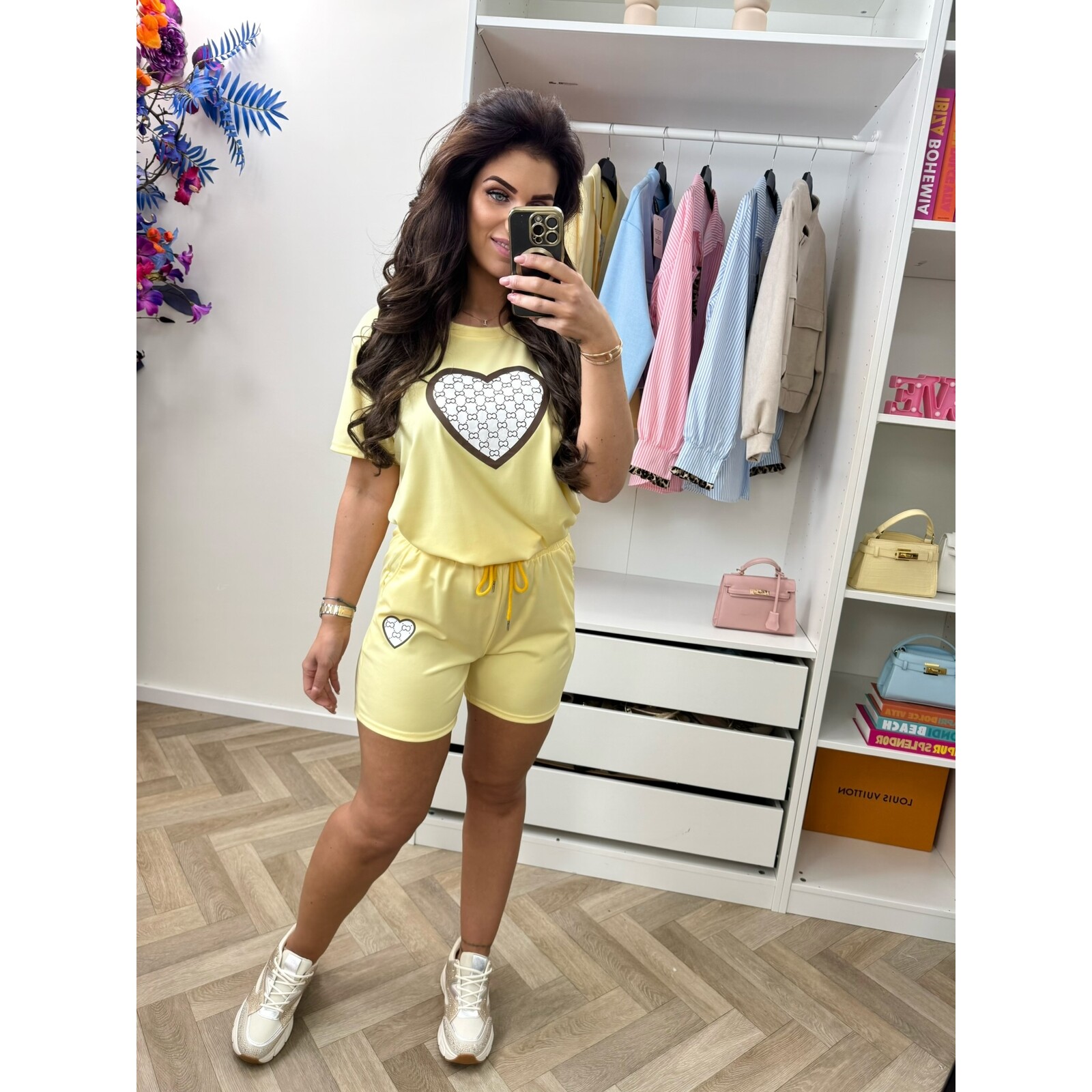 Set short heart 817 Yellow