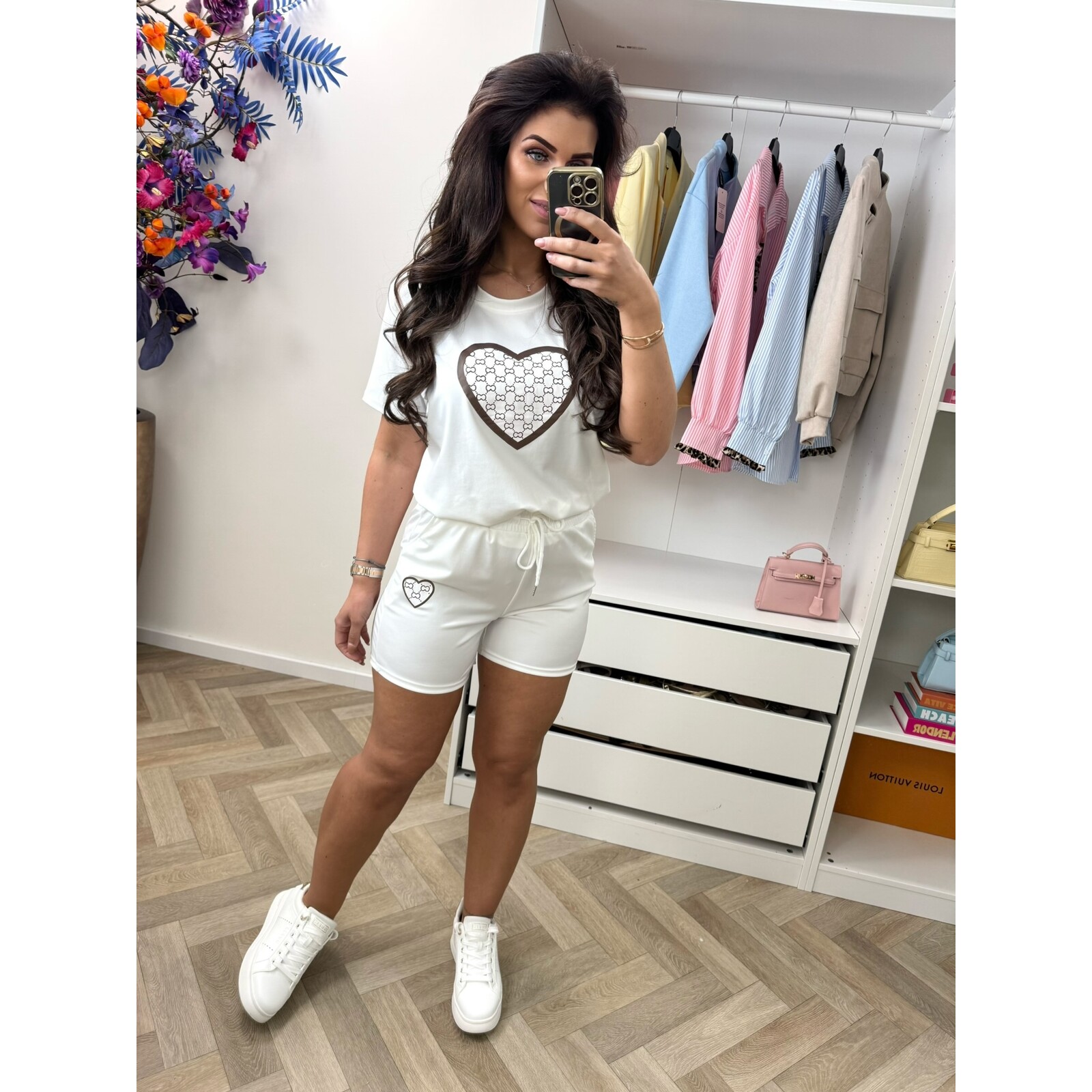 Set short heart 817 White