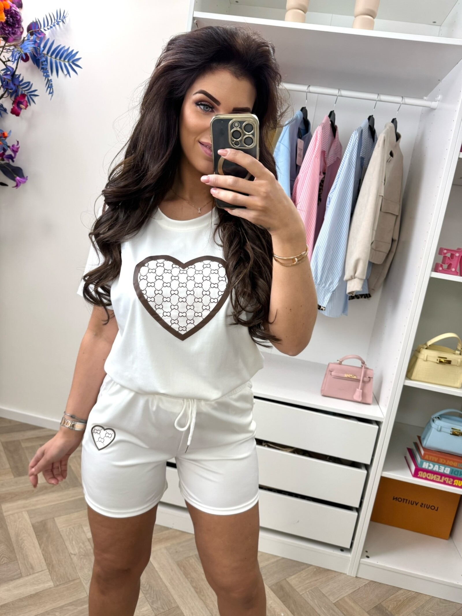 Set short heart 817 White