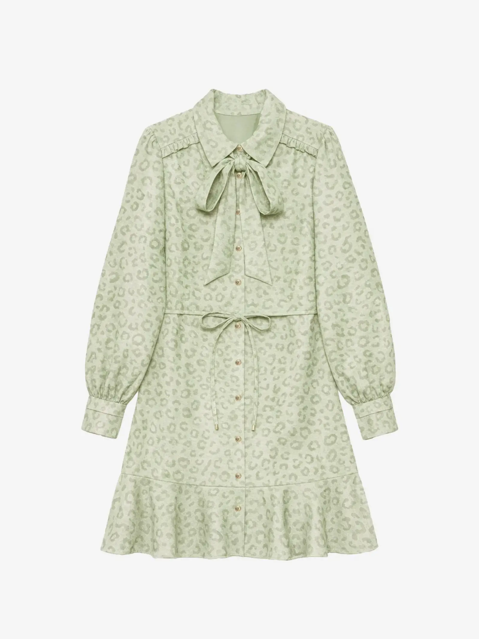 Nikkie Dress Pragues Leopard Aloe Vera Nikkie