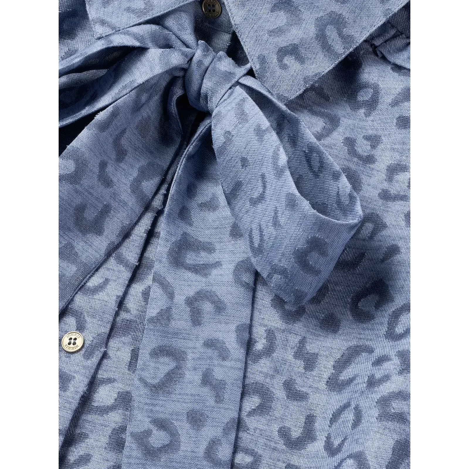 Nikkie Dress Pragues Leopard Misty Blue Nikkie