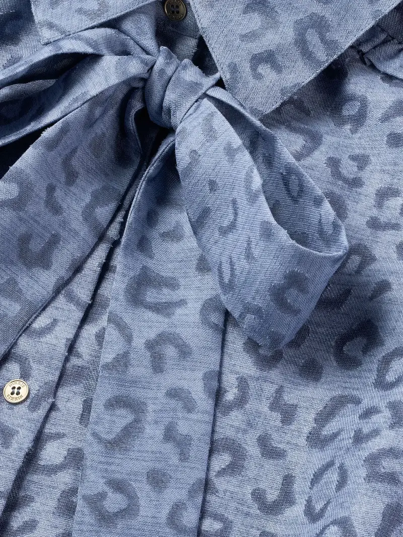 Dress Pragues Leopard Misty Blue Nikkie