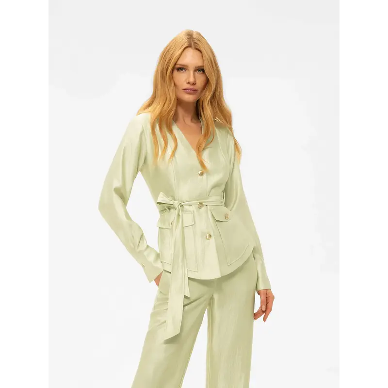 Blouse Porlamar Wrap Aloe Vera Nikkie