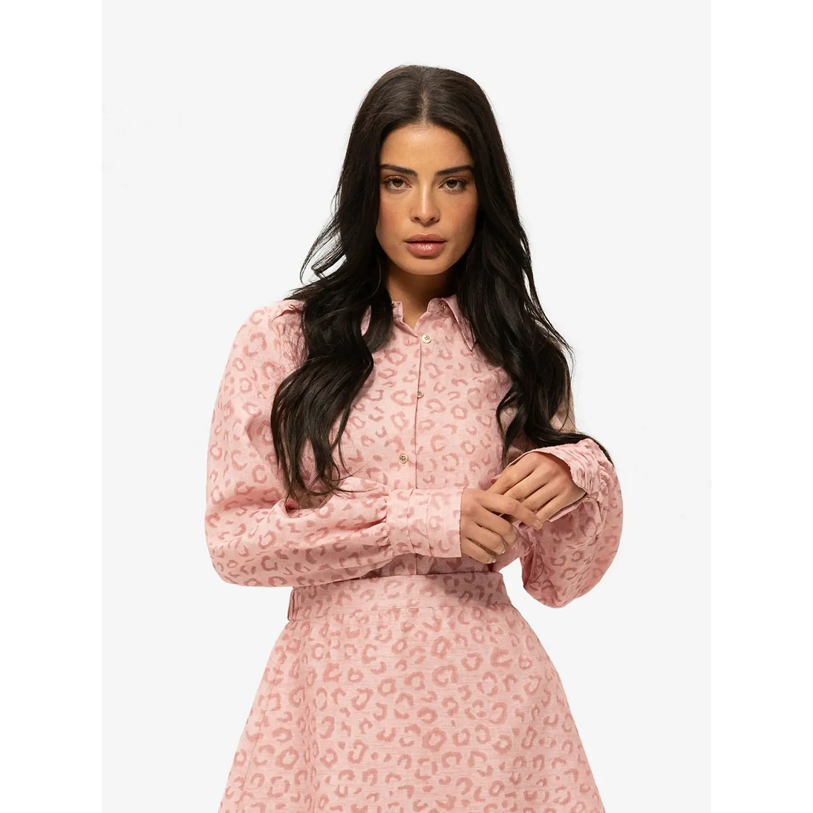 Nikkie Blouse Pragues Leopard Blush Nikkie