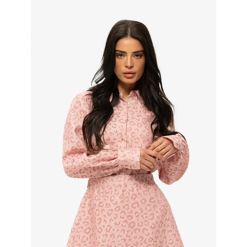 Blouse Pragues Leopard Blush Nikkie