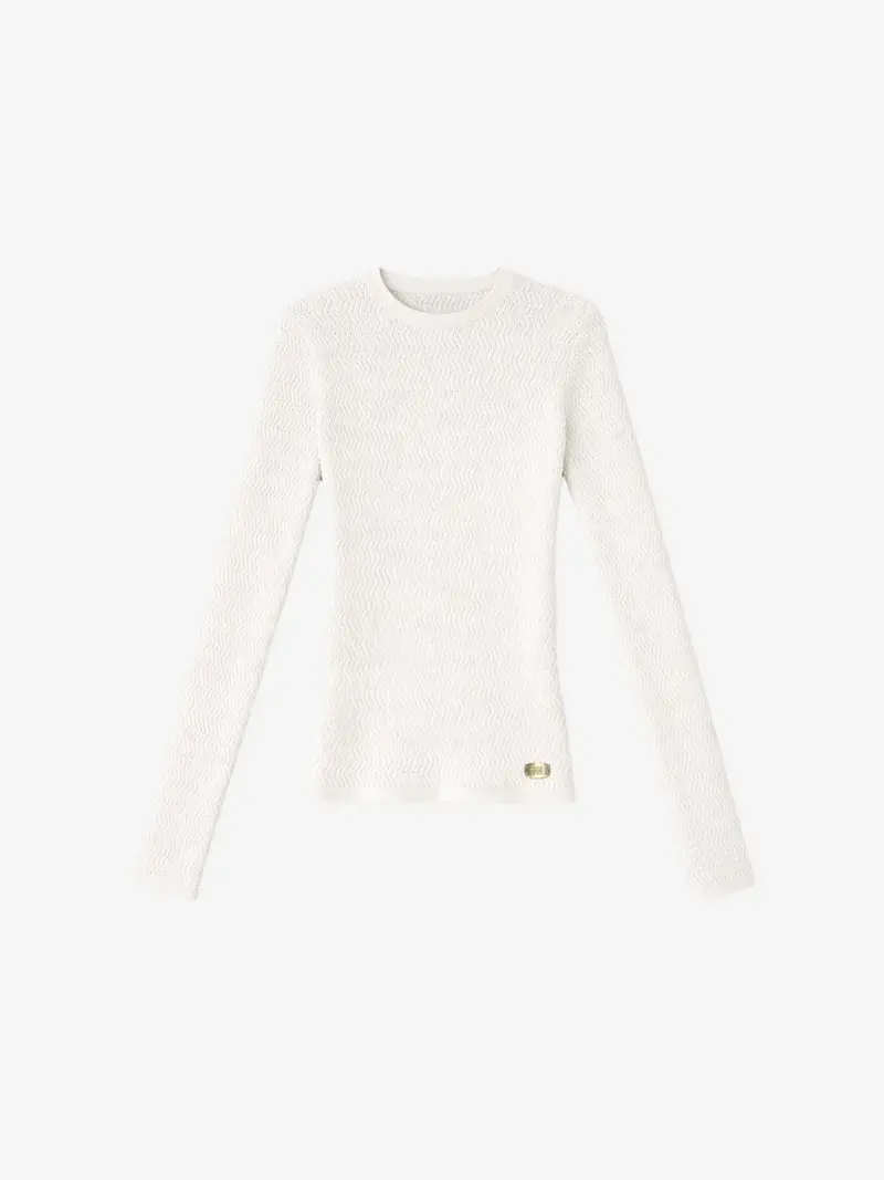 Top Pilar Longsleeve Star White Nikkie
