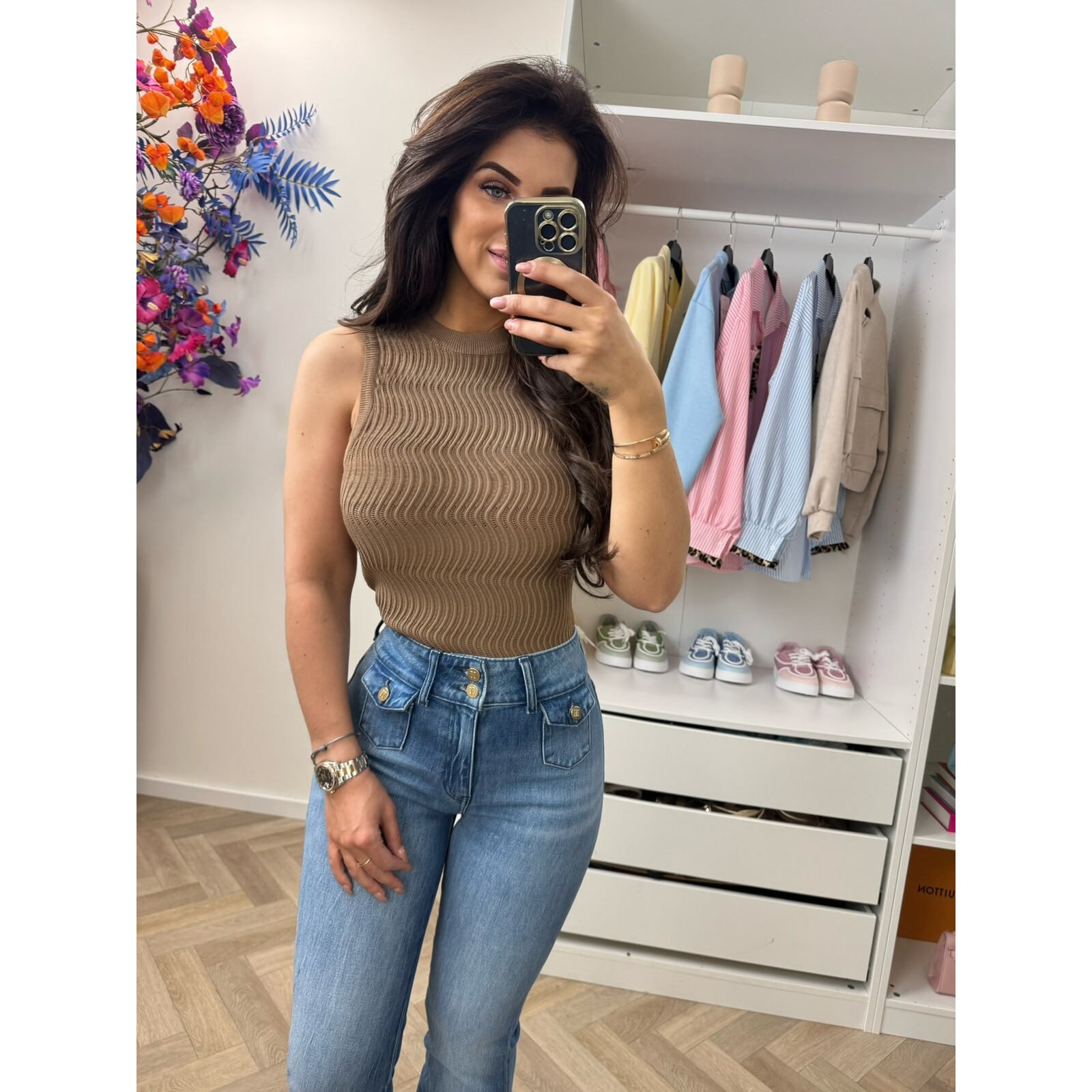 Nikkie Top Prescott Walnut Nikkie