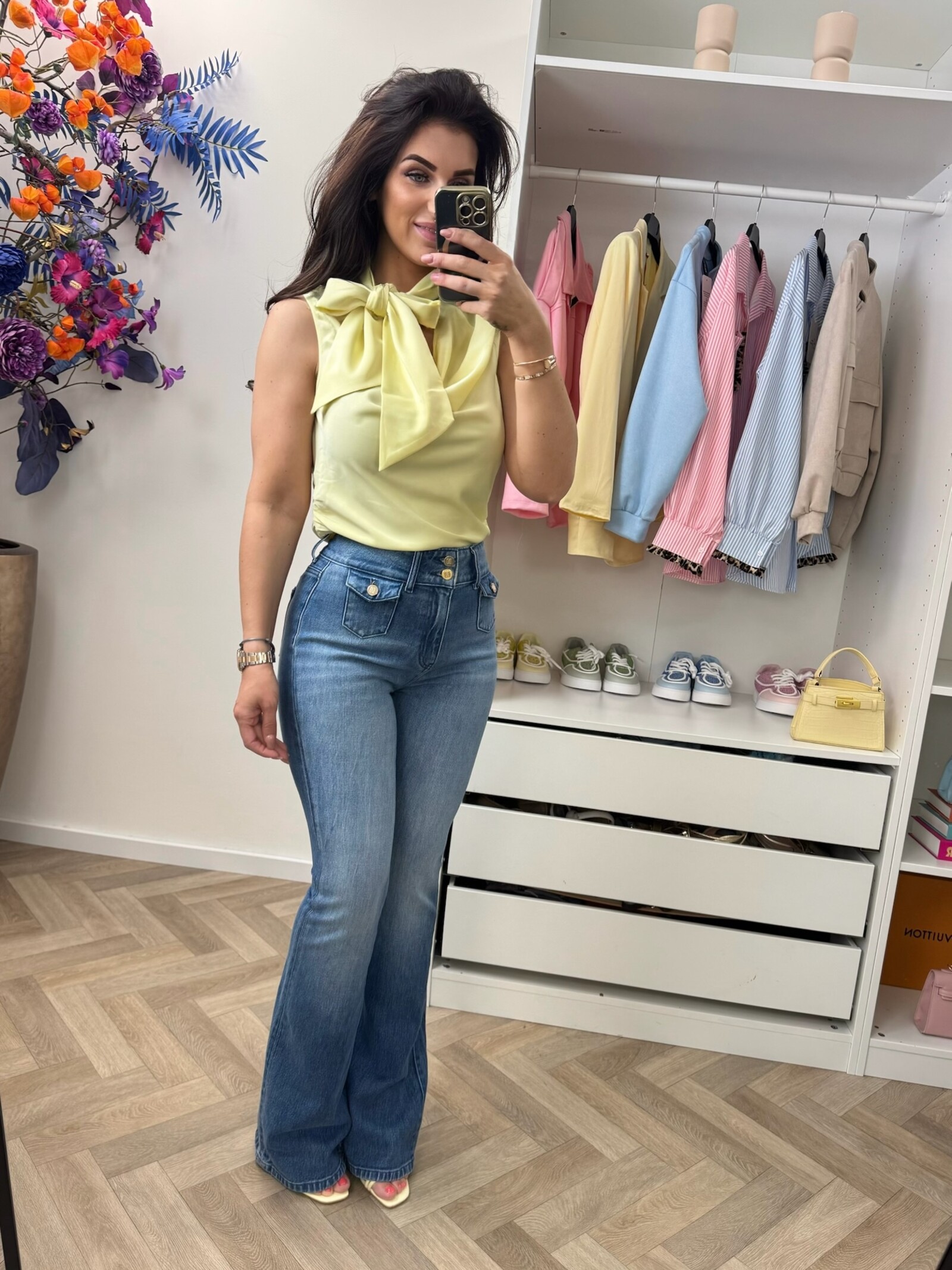 Nikkie Top Provo Satin Lemonade Nikkie