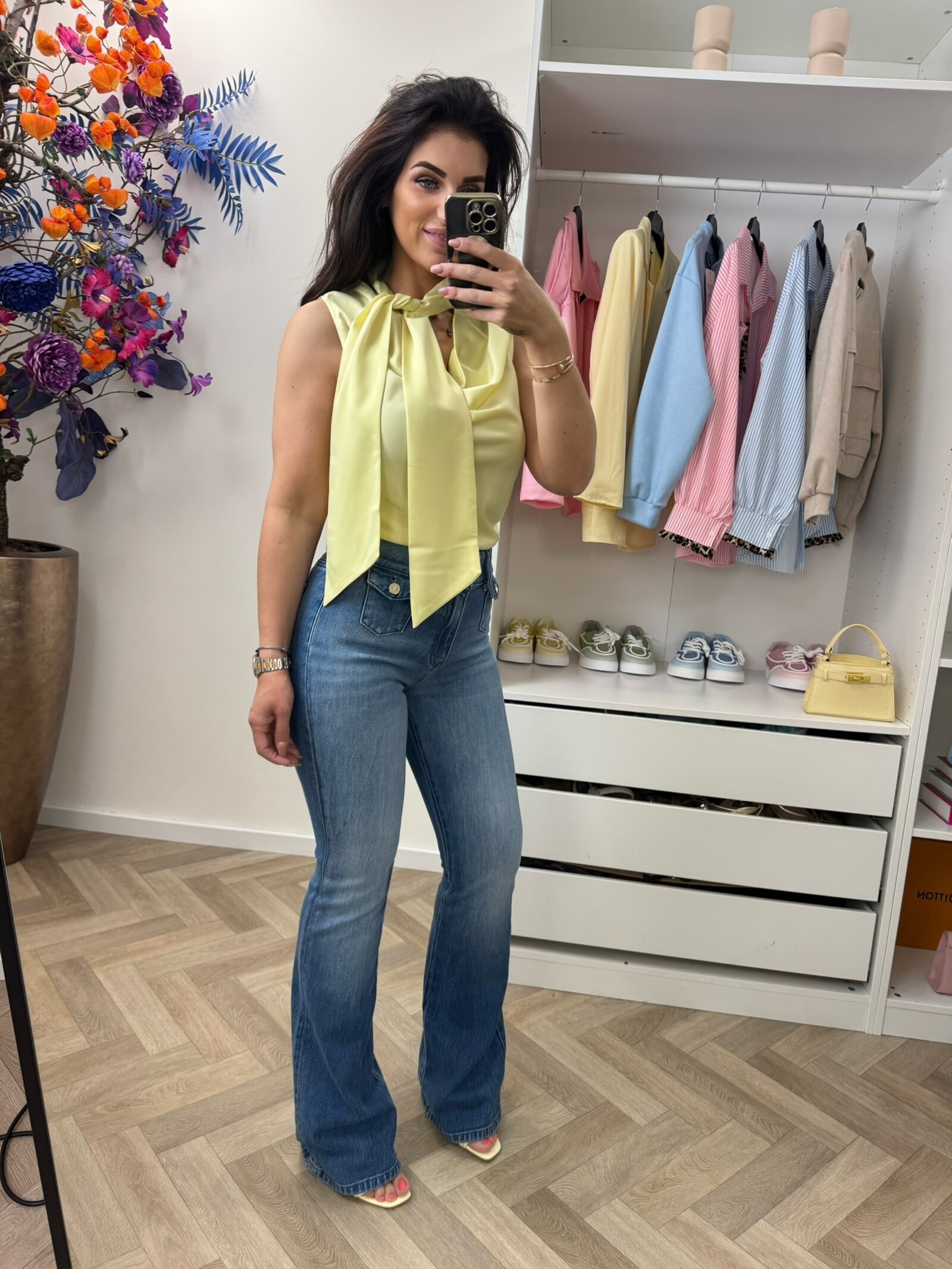 Nikkie Top Provo Satin Lemonade Nikkie