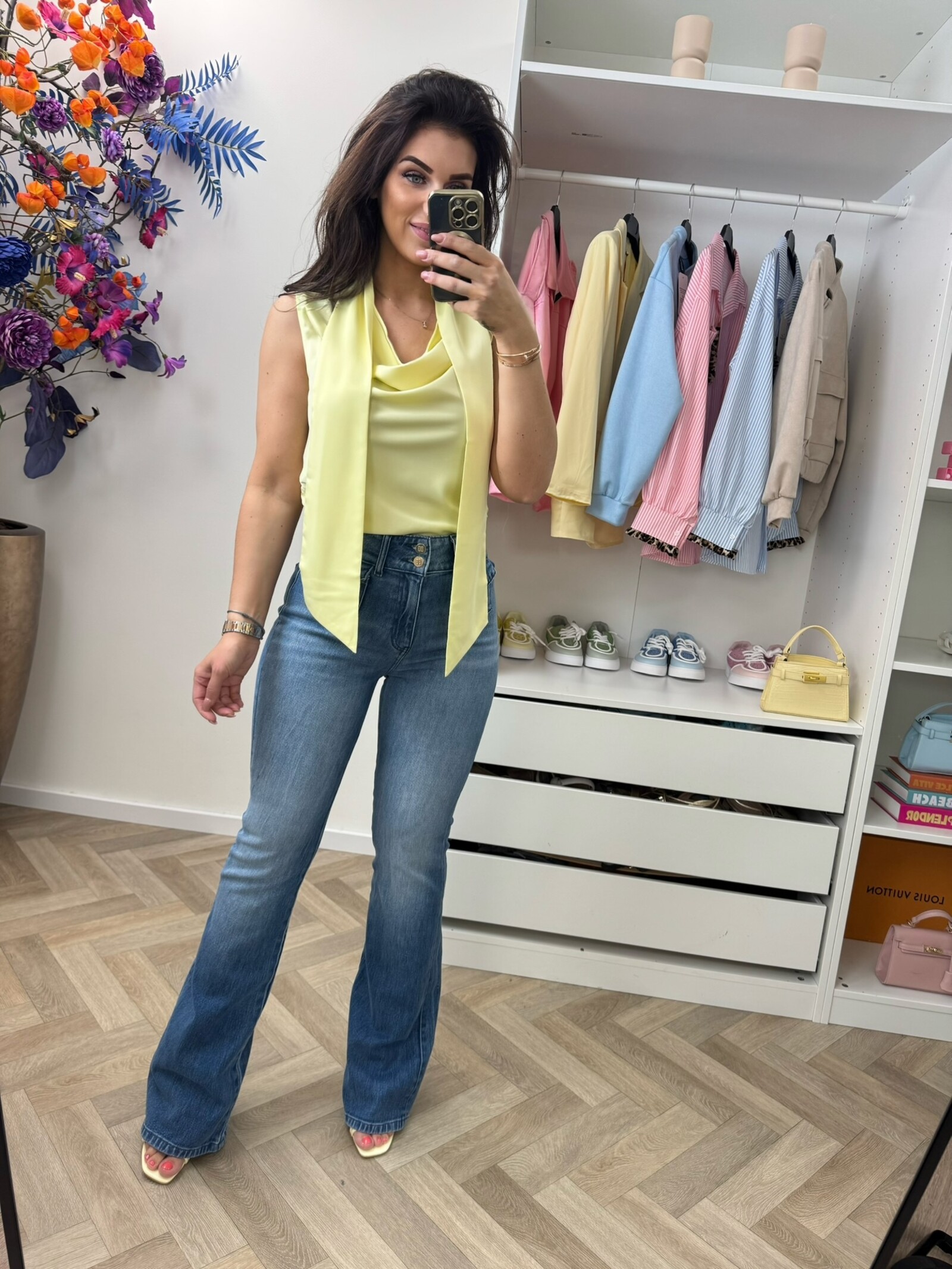 Nikkie Top Provo Satin Lemonade Nikkie