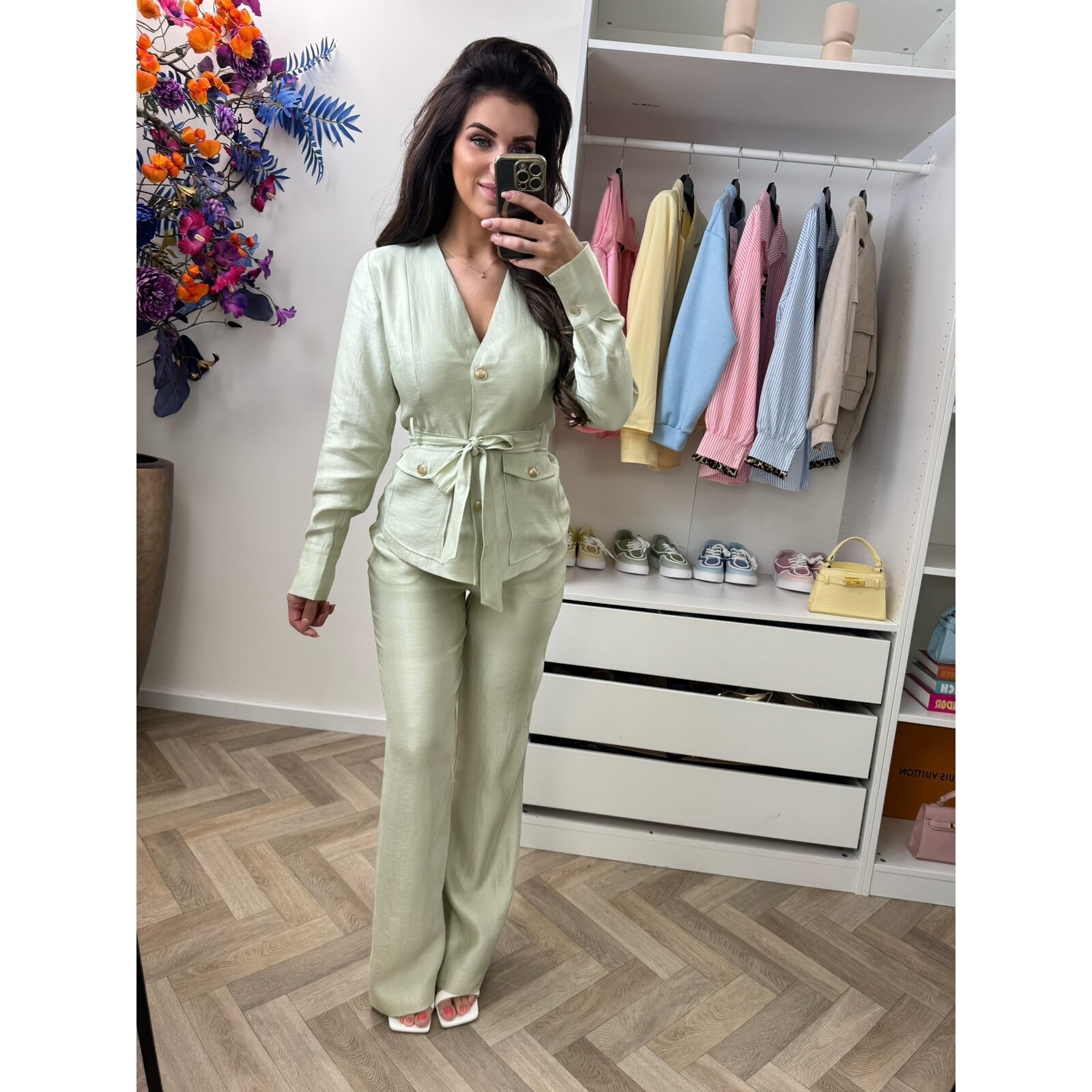 Nikkie Blouse Porlamar Wrap Aloe Vera Nikkie