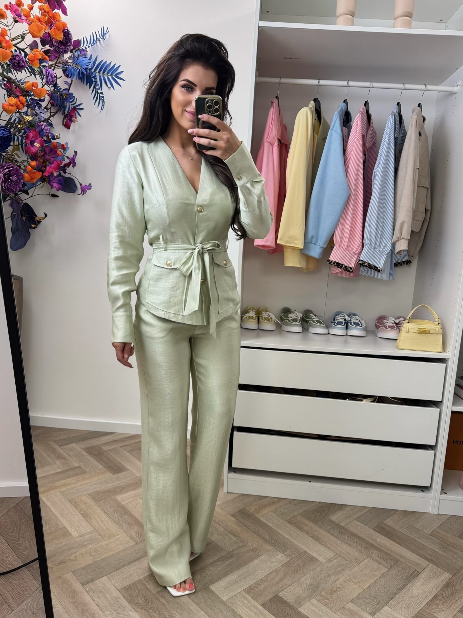 Nikkie Blouse Porlamar Wrap Aloe Vera Nikkie