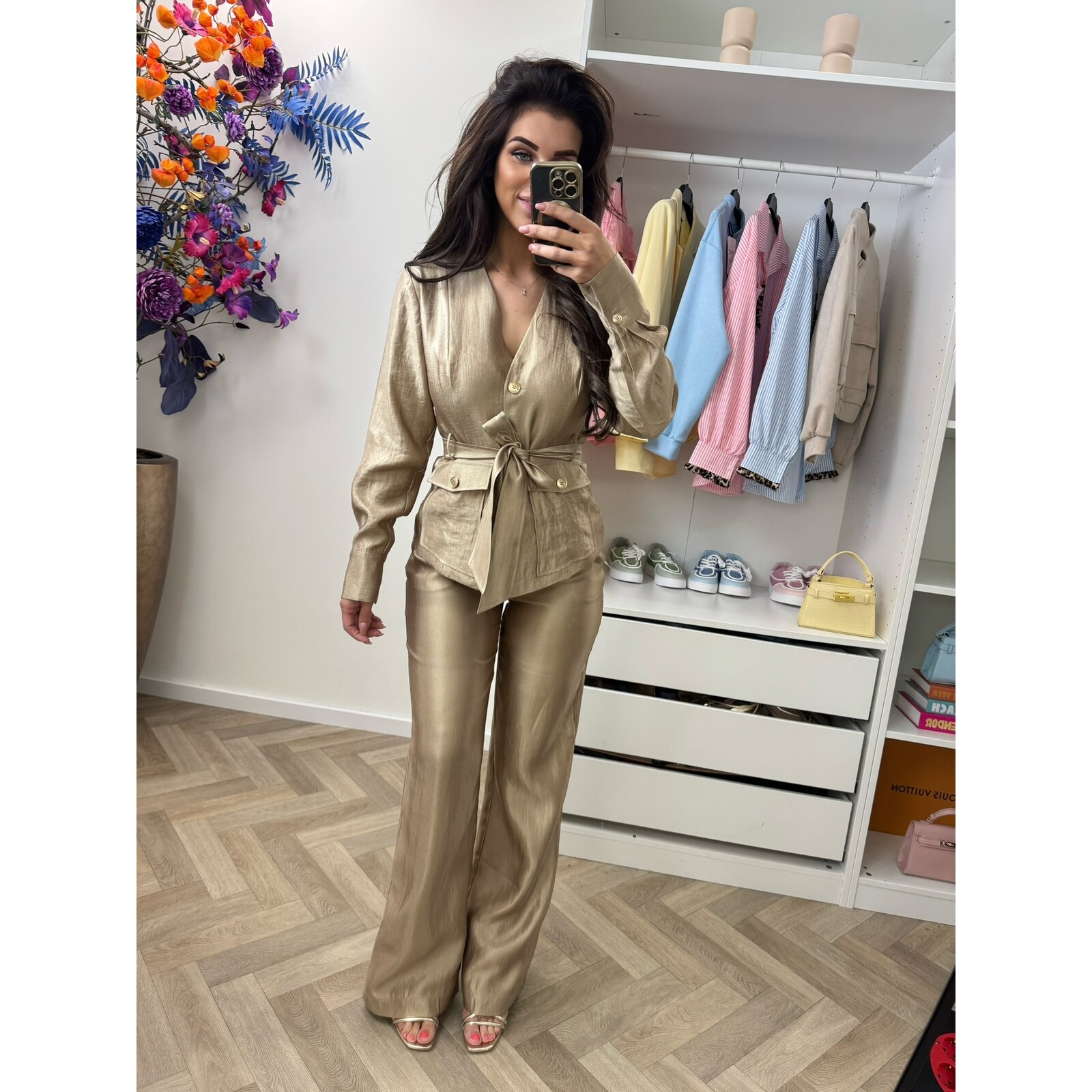 Nikkie Blouse Porlamar Wrap Travertine Nikkie