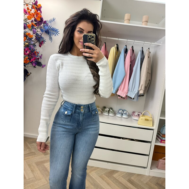 Jeans Piciba Flare Light Blue Nikkie