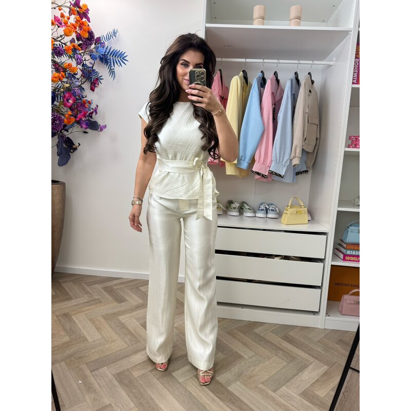 Pants Porlamar Cream Nikkie