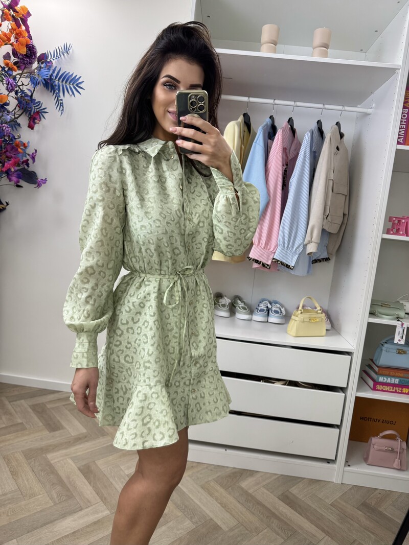 Dress Pragues Leopard Aloe Vera Nikkie