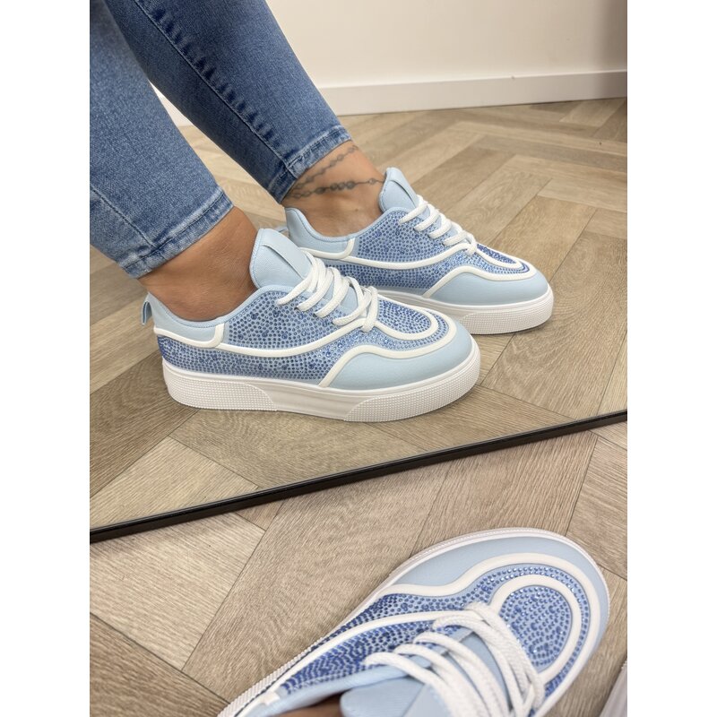 Sneakers Diamonds 9030 light blue