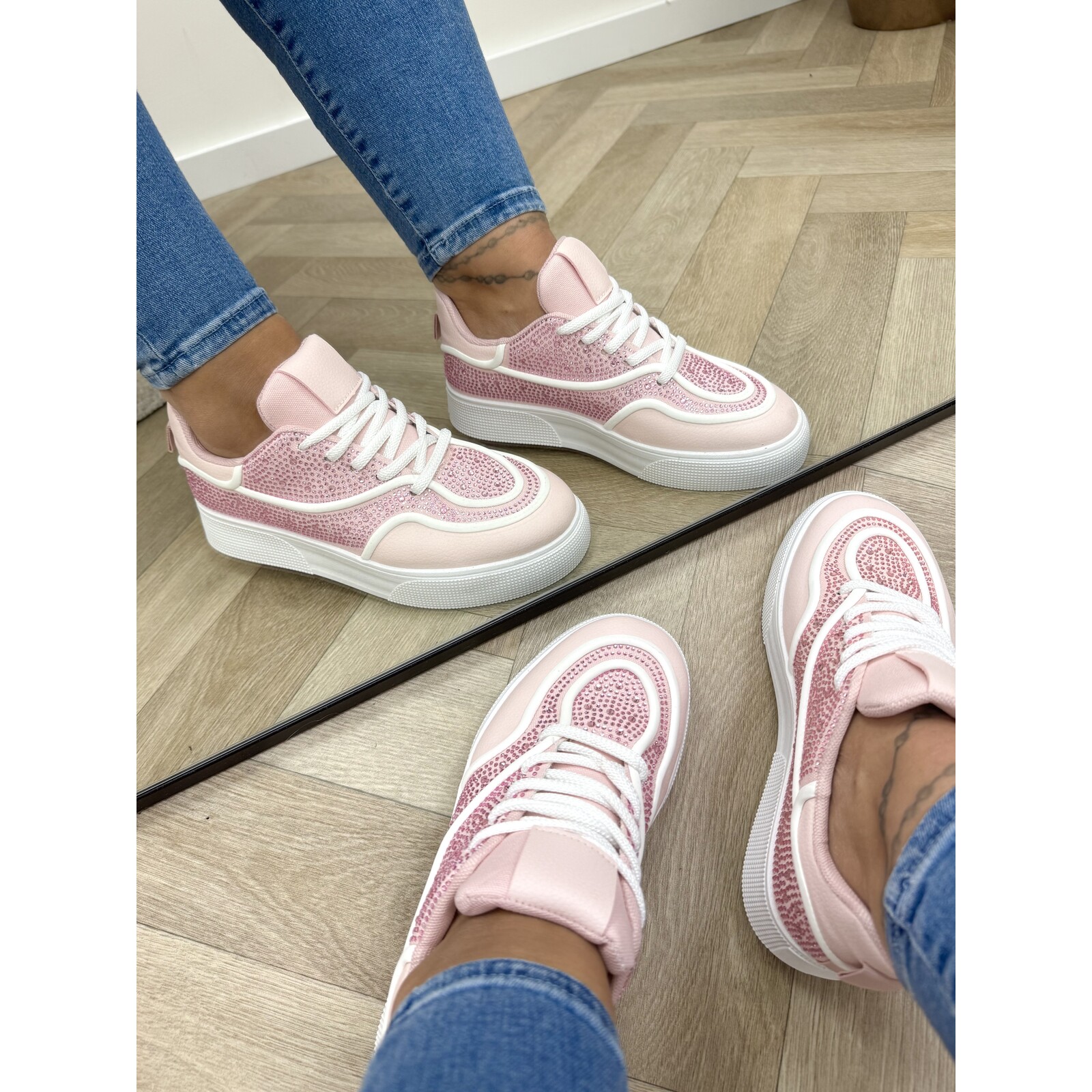 Sneakers Diamonds 9030 Pink