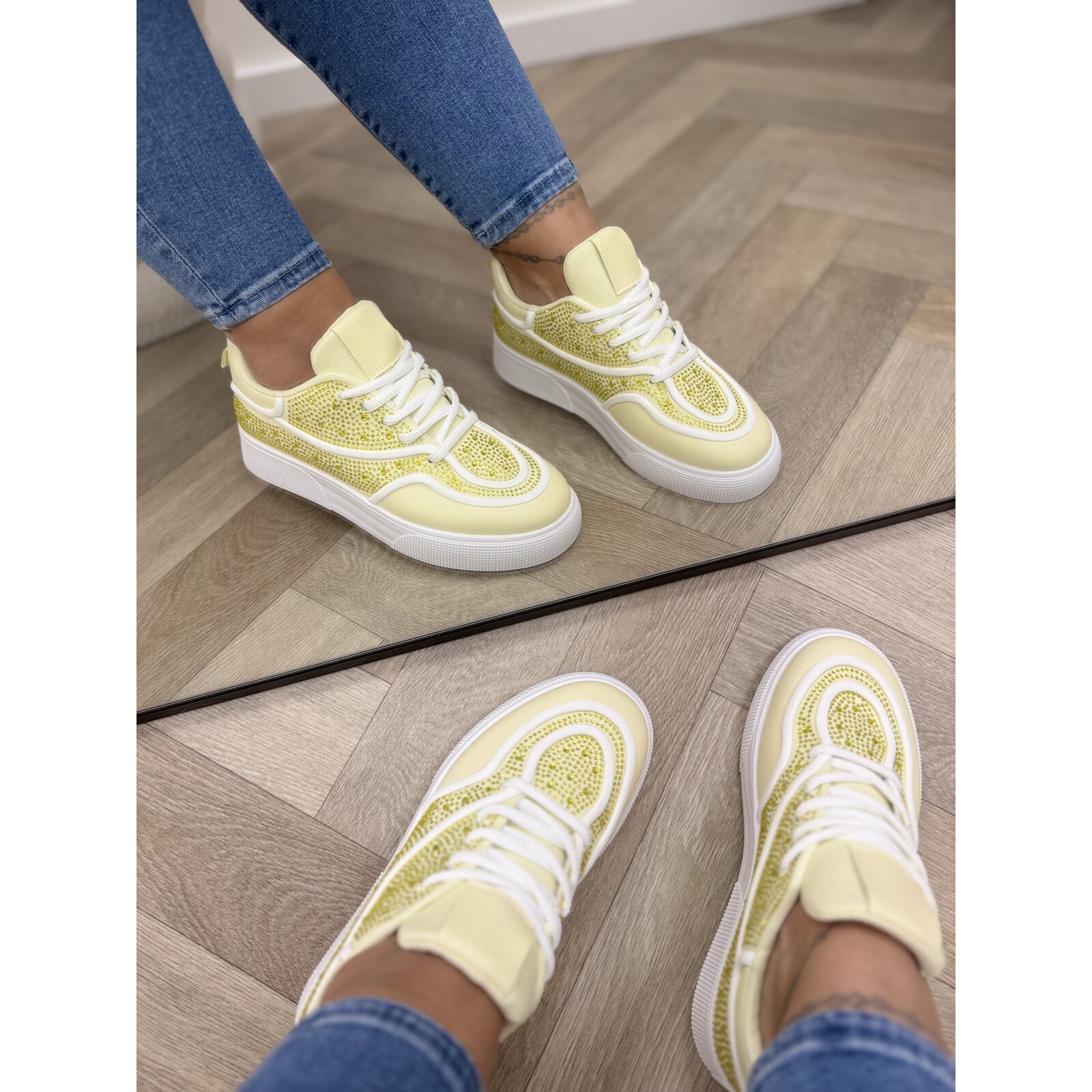 Sneakers Diamonds 9030 Yellow