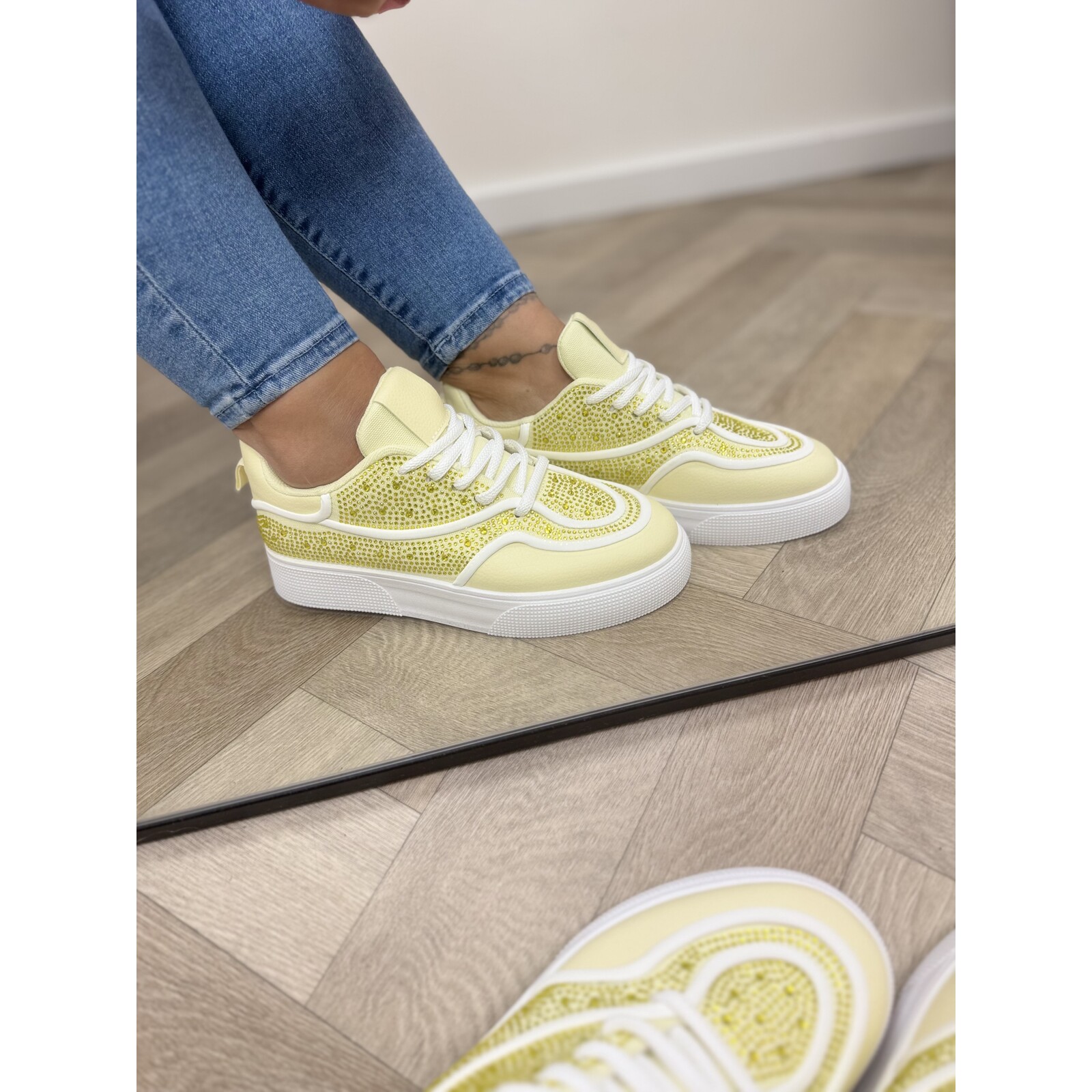 Sneakers Diamonds 9030 Yellow