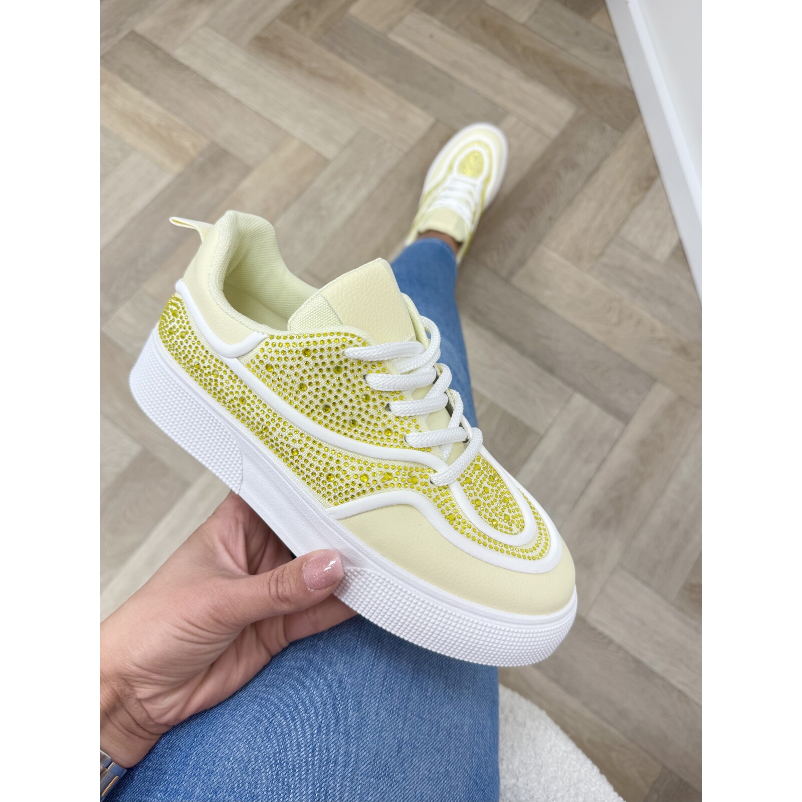 Sneakers Diamonds 9030 Yellow