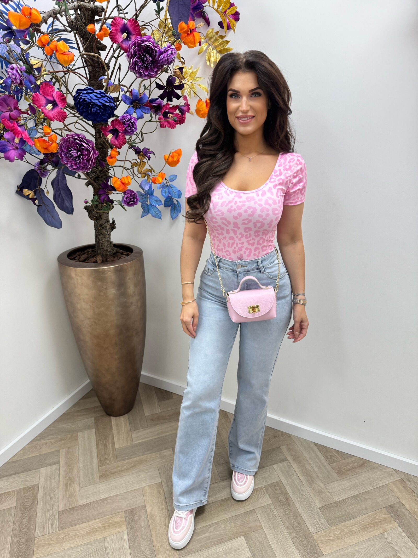 Travel Leopard body Pink