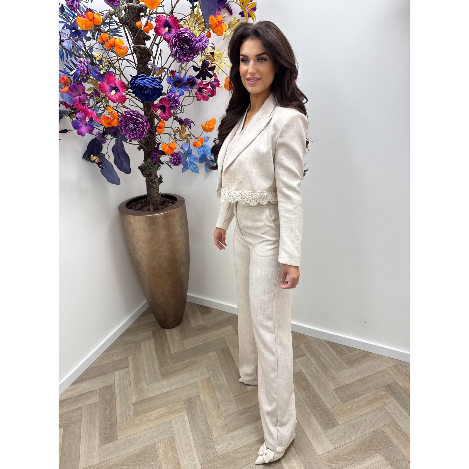 Luxe Blazer Donna V362 Beige