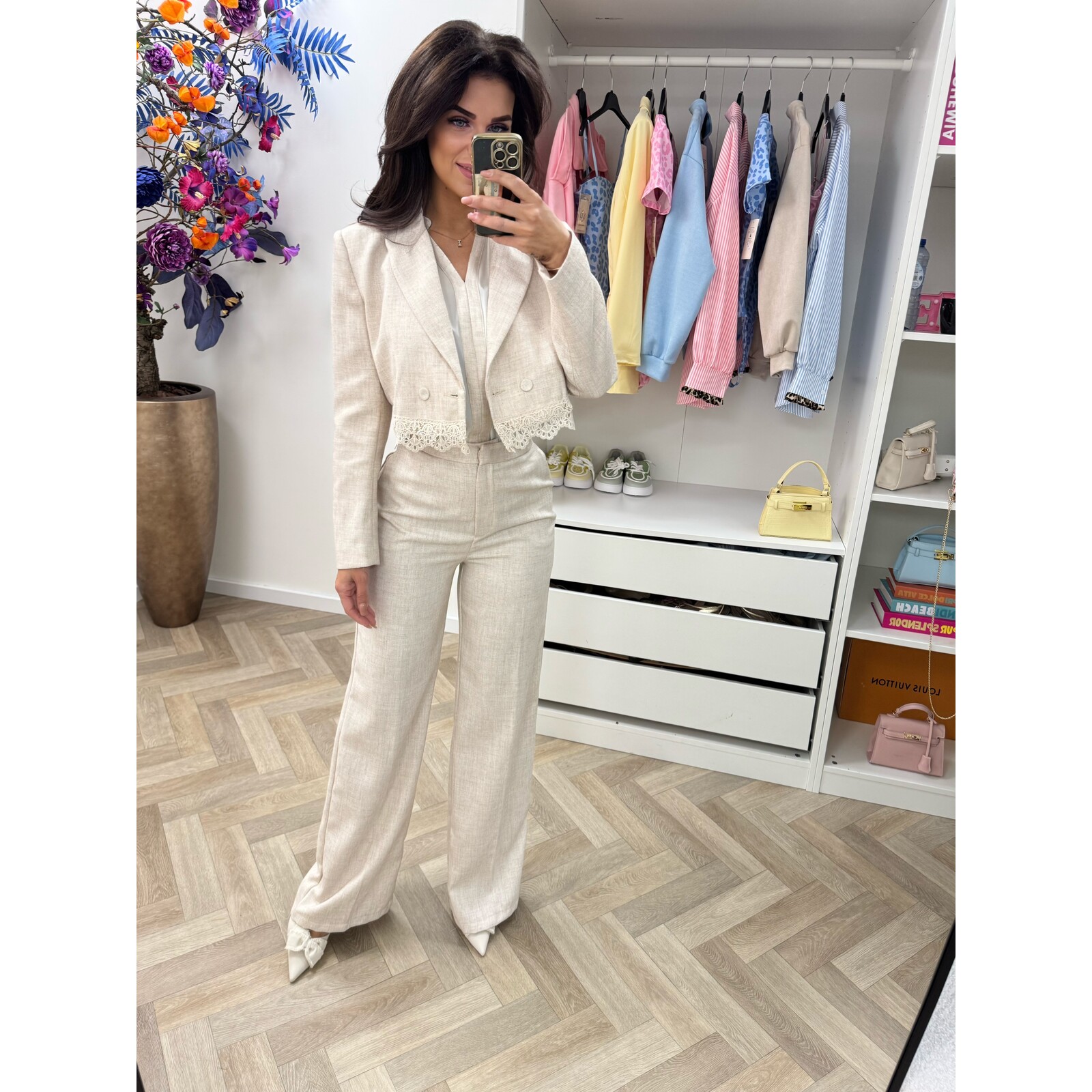 Luxe Blazer Donna V362 Beige