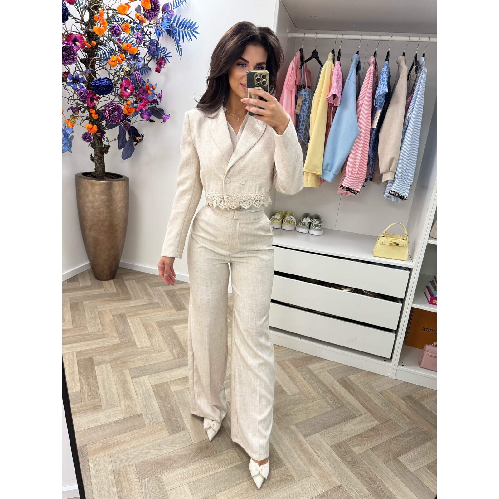 Luxe Blazer Donna V362 Beige