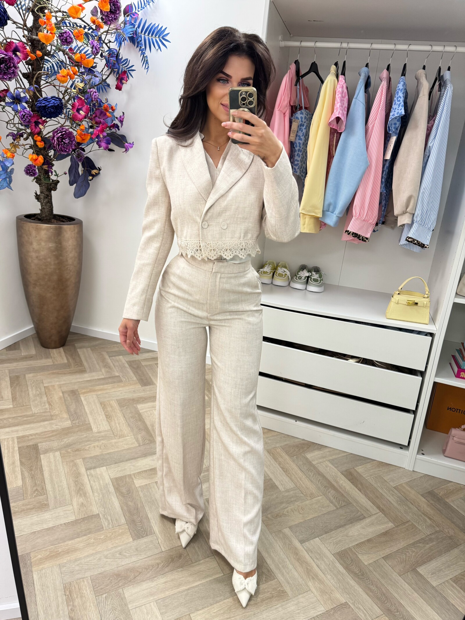 Luxe Blazer Donna V362 Beige