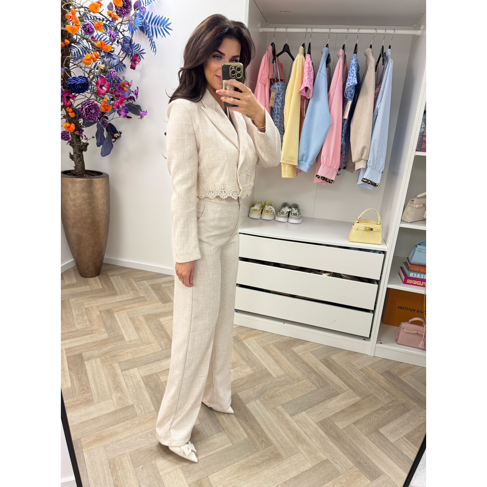 Luxe Blazer Donna V362 Beige