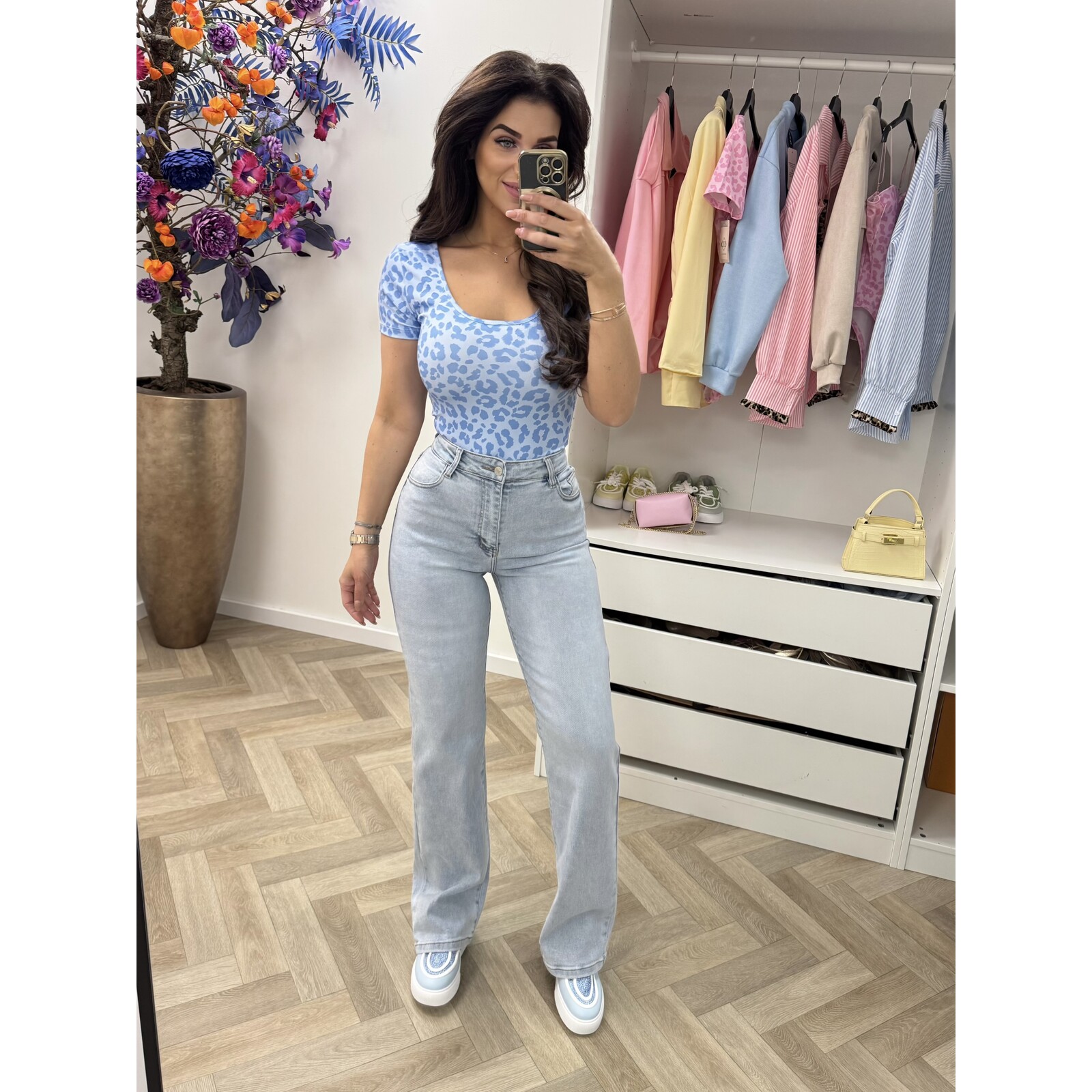 Travel Leopard body Blue